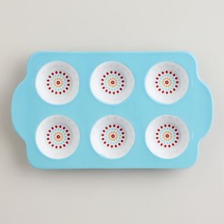 Aqua Ceramic Muffin Pan