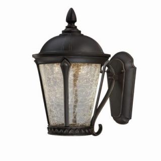Home Decorators Collection Aged Bronze Patina Outdoor LED Wall Lantern HB7039 246