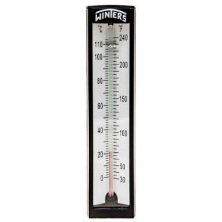 Winters Instruments TAS Series 5 in. Angle Type Thermometer with 1/2 in. NPT Brass Thermowell and Temperature Range of 30 240°F/C TAS150