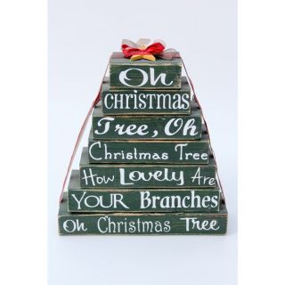 Oh Christmas Tree Stackable Tree Wood Decor Accent   17522297