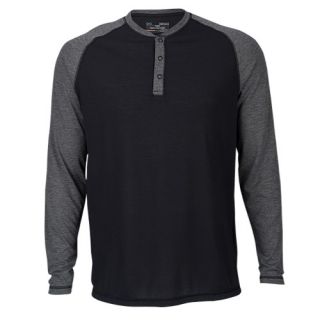 Under Armour Selector Henley Shirt   Mens   Casual   Clothing   Black/Blue Jet