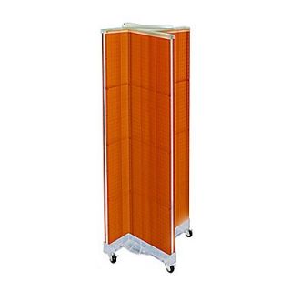 Azar Displays 60H x 16W Pegboard Floor Display Pinwheel Spinner Orange