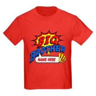  Personalized Big Brother Superhero Kids Dark T Shirt