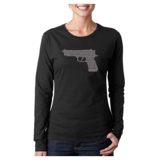 Los Angeles Pop Art Womens Gun Long sleeved Top   13323375