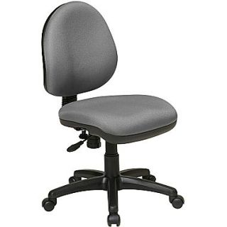 Office Star WorkSmart™ Polyester Contemporary Task Chair with Flex Back, Gray