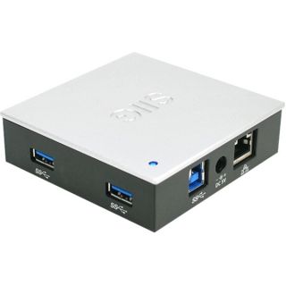 SIIG USB 3.0 & 2.0 Hub with Gigabit Ethernet and 5V/4A Adapter