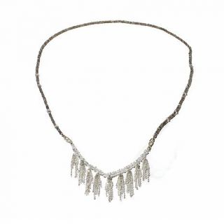 Deb Guyot Designs Gemstone and Chain Fringe 35" Sterling Silver Necklace   7981016