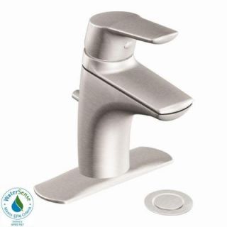 MOEN Method Single Hole Single Handle Bathroom Faucet in Brushed Nickel 6810BN