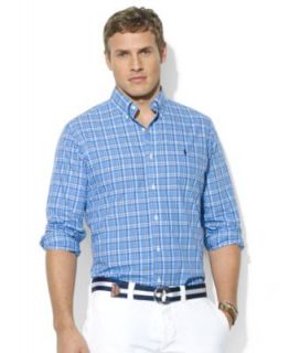Polo Ralph Lauren Big and Tall Shirt, Classic Fit Long Sleeve Plaid
