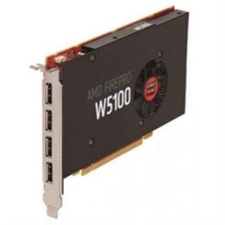 Amd Firepro W5100 Graphic Card   930 Mhz Core   4 Gb Gddr5 Sdram   Pci Express 3.0   Half length/full height   Single Slot Space Required   128 Bit Bus Width   4096 X 2160   Fan Cooler   (100 505737)