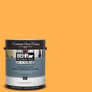 BEHR Premium Plus Ultra 1 gal. #P250 6 Splendor Gold Satin Enamel Exterior Paint 985301