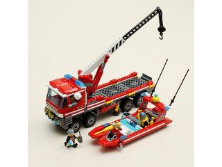 Enlighten All Terrain Fire Boats Carrier Fire Rescue Blocks Educational Toy NO.907