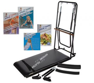 Supreme Pilates Total Body Trainer with 3 DVDs & Fold Away Storage —