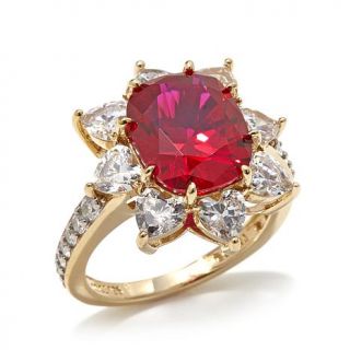 Jean Dousset 4.27ct Absolute™ and Created Ruby "Flower" Ring   7907436