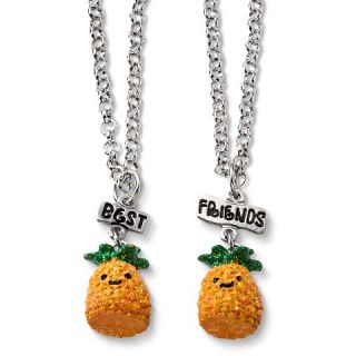 Girls 2 Pack Pineapple Best Friends Necklaces