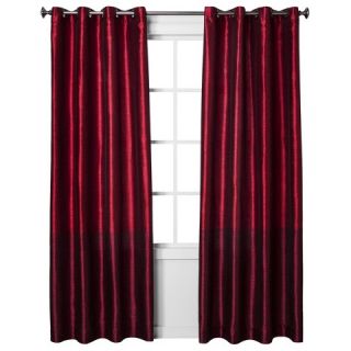 Threshold™ Banded Faux Silk Curtain Panel