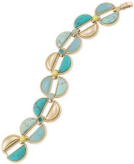 Carolee Gold Tone Multicolor Stone Bracelet   Jewelry & Watches   