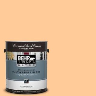 BEHR Premium Plus Ultra 1 gal. #280B 4 Apricot Light Satin Enamel Exterior Paint 985401