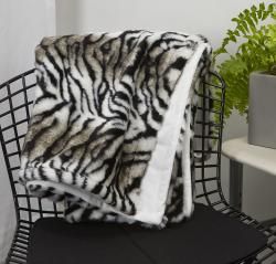 Zebra Faux Fur Throw  ™ Shopping Throws
