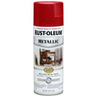 Rust Oleum Stops Rust 11 oz. Protective Enamel Metallic Apple Red Spray (Case of 6) 7256830