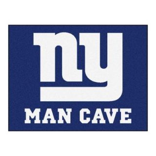 FANMATS New York Giants Blue Man Cave 2 ft. 10 in. x 3 ft. 9 in. Accent Rug 14340