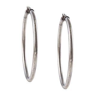 La Preciosa Stainless Steel 4mm Hoop Earrings   13867119  