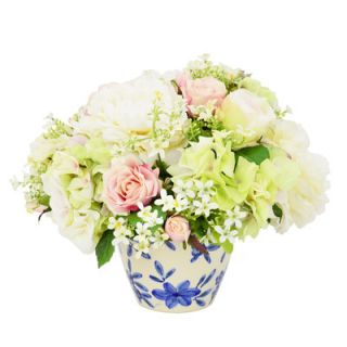 Creative Displays, Inc. Mixed Hydrangea and Rose Flower in Pot