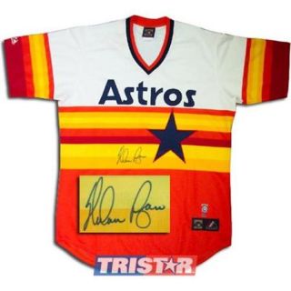 Tristar Productions I0004078 Nolan Ryan Autographed Houston Astros Rainbow Jersey by Majestic