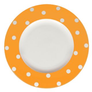 Red Vanilla Freshness Mix & Match Orange Dots 11.25 inch Dinner Plates
