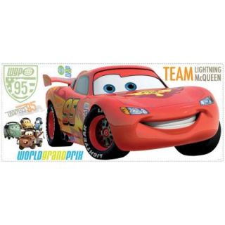 RoomMates Cars 2 Lightening Peel and Stick Giant Wall Decor with Personalization RMK1771GM