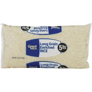 Great Value Long Grain Enriched Rice, 80 oz