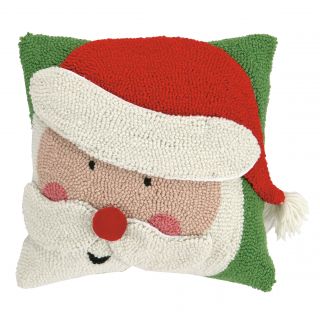 Santa 3D Hook Throw Pillow by Peking Handicraft