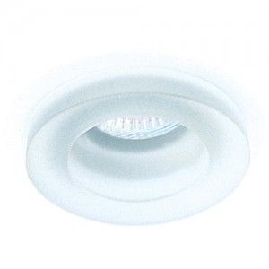 Elco Lighting EL952W Recessed Lighting Trim, 4" Line Voltage Frosted Glass Trim   White Glass