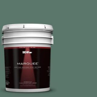 BEHR MARQUEE 5 gal. #S420 6 Pine Brook Flat Exterior Paint 445305