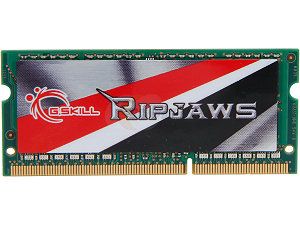 G.SKILL Ripjaws Series 4GB 204 Pin DDR3 SO DIMM DDR3L 1600 (PC3L 12800) Laptop Memory Model F3 1600C9S 4GRSL