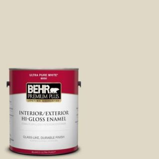 BEHR Premium Plus 1 gal. #HDC WR15 1 Zero Degrees Hi Gloss Enamel Interior/Exterior Paint 805001