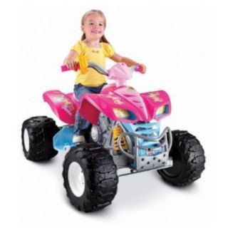 Fisher Price Power Wheels Pink Barbie KFX 12 Volt Battery Powered Ride On