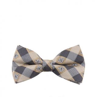 Officially Licensed NFL Team Logo and Color Checkered 100% Polyester Bow Tie7665044