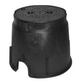 NDS Pro Series 10 in. Round Valve Box and Cover   ICV 211BCBLK