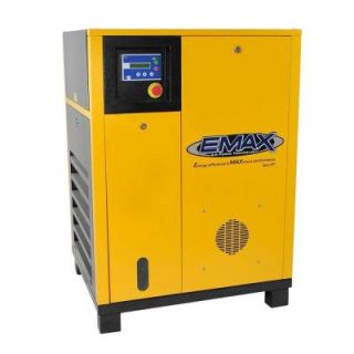EMAX Premium Series 15 HP 3 Phase Stationary Electric Rotary Screw Air Compressor HRS0150003