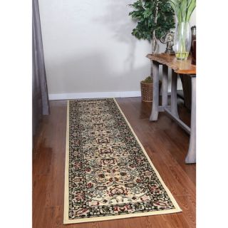 Oh Home Persian Treasures Nain Cream Floral Polypropylene Runner (23