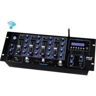 Pyle Pro PYD1962BU 4 Channel Bluetooth DJ Mixer PYD1962BU