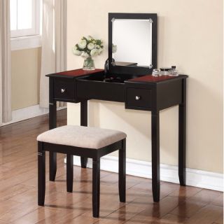 Linon Camden Vanity Set with Mirror