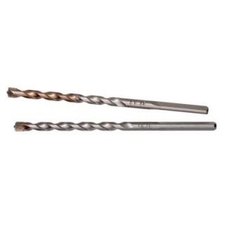Milwaukee 3/16 in. x 4 in. 3 Flat Secure Grip Hammer Drill Bit (2 Pack) 48 20 8805