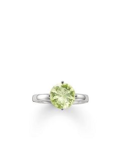 Thomas Sabo Glam & soul green quartz solitaire ring Light Green