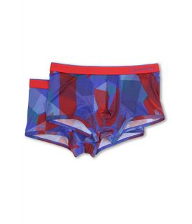 Calvin Klein Underwear One Micro Trunk 2 Pack U85162p Fragments Print Red Heat