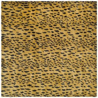 Safavieh Handmade Soho Leopard Skin Beige Wool Rug (8 Square)