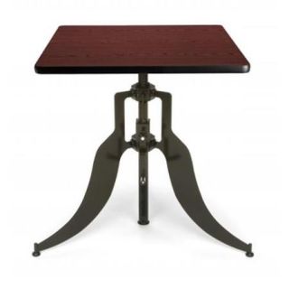 OFM AT30SQ MHGY Endure Series 30 inch Round Adjustable Height Table   Mahogany
