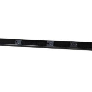 Wiremold 5 ft. Plugmold GFCI Multi Outlet Strip with Tamper Resistant Receptacles   Black BK20GB506TRGFI
