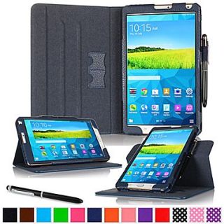 rOOCASE Leather Dual View Folio Smart Case Cover for 8.4 Samsung Galaxy Tab S, Navy